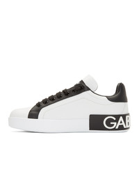 Dolce And Gabbana White Low Top Love Sneakers