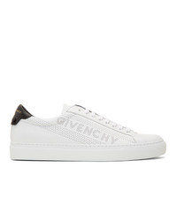 Givenchy White Perforated Urban Knots Sneakers
