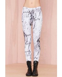 Nasty Gal Factory All The Marbles Scuba Leggings
