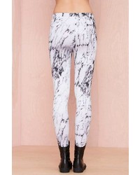 Nasty Gal Factory All The Marbles Scuba Leggings