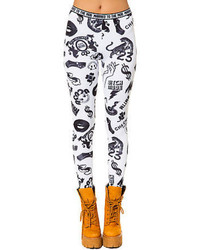 Married To The Mob The St Marks Leggings In White