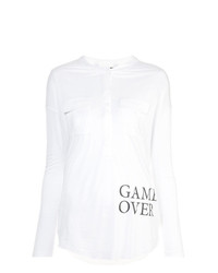 Thomas Wylde Game Over Print Top
