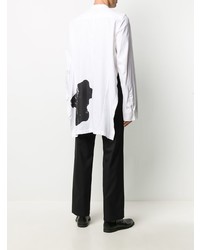 Ann Demeulemeester Abstract Print Cotton Shirt