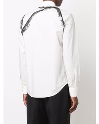 Alexander McQueen Abstract Print Long Sleeve Shirt
