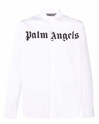Palm Angels Classic Logo Shirt White Black