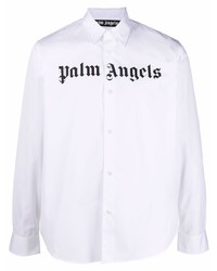 Palm Angels Classic Logo Shirt White Black