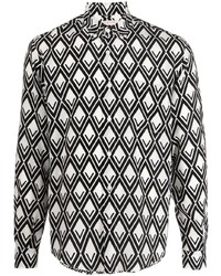 Valentino Graphic Print Long Sleeve Shirt