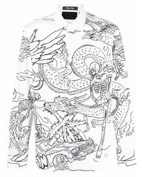 Philipp Plein Illustrated Long Sleeved Shirt