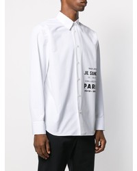 Jil Sander Logo Print Buttoned Shirt