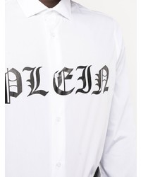 Philipp Plein Logo Print Long Sleeve Shirt