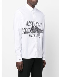 MSFTSrep Logo Print Long Sleeve Shirt