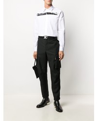 Givenchy Logo Stripe Long Sleeve Shirt