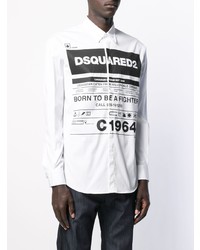 DSQUARED2 Long Sleeve Printed Shirt