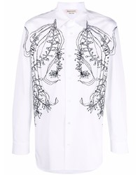 Alexander McQueen Meadow Embroidered Cotton Shirt