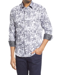 Robert Graham Pushing Paint Stretch Button Up Shirt