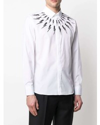 Neil Barrett Sketch Bolt Pattern Shirt