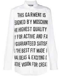 Moschino Text Print Cotton Shirt
