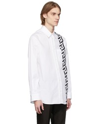 Versace White Greca Popeline Shirt