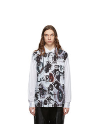 Comme Des Garcons Homme Plus White Jonathan Meese Edition Inkjet Shirt