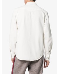 Calvin Klein 205W39nyc White Printed Denim Shirt