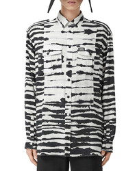 Burberry Zebra Print Utility Shirt