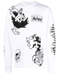 Aries Graphic Print Long Sleeved T Shirt