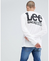 Lee Logo Long Sve T Shirt White