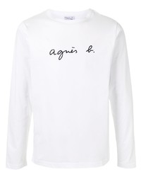 agnès b. Logo Print Cotton T Shirt