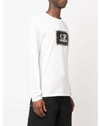 C.P. Company Logo Print Long Sleeve T Shirt
