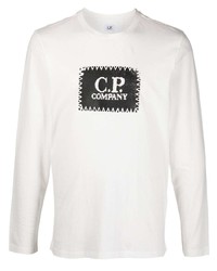 C.P. Company Logo Print Long Sleeve T Shirt