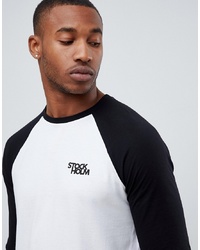 ASOS DESIGN Long Sleeve Raglan T Shirt With City Chest Print