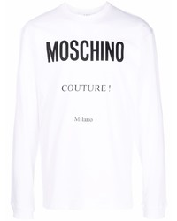 Moschino Long Sleeved Logo T Shirt