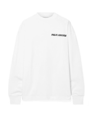Palm Angels Oversized Printed Cotton Jersey Top