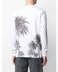 Hydrogen Palm Tree Print T Shirt