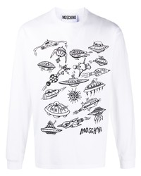 Moschino Printed Long Sleeve T Shirt
