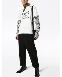 Vyner Articles Skater Leopard Print Sleeve T Shirt