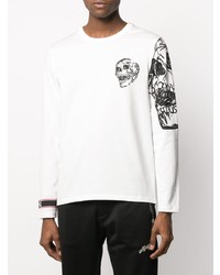 Alexander McQueen Skull Print Longsleeved T Shirt
