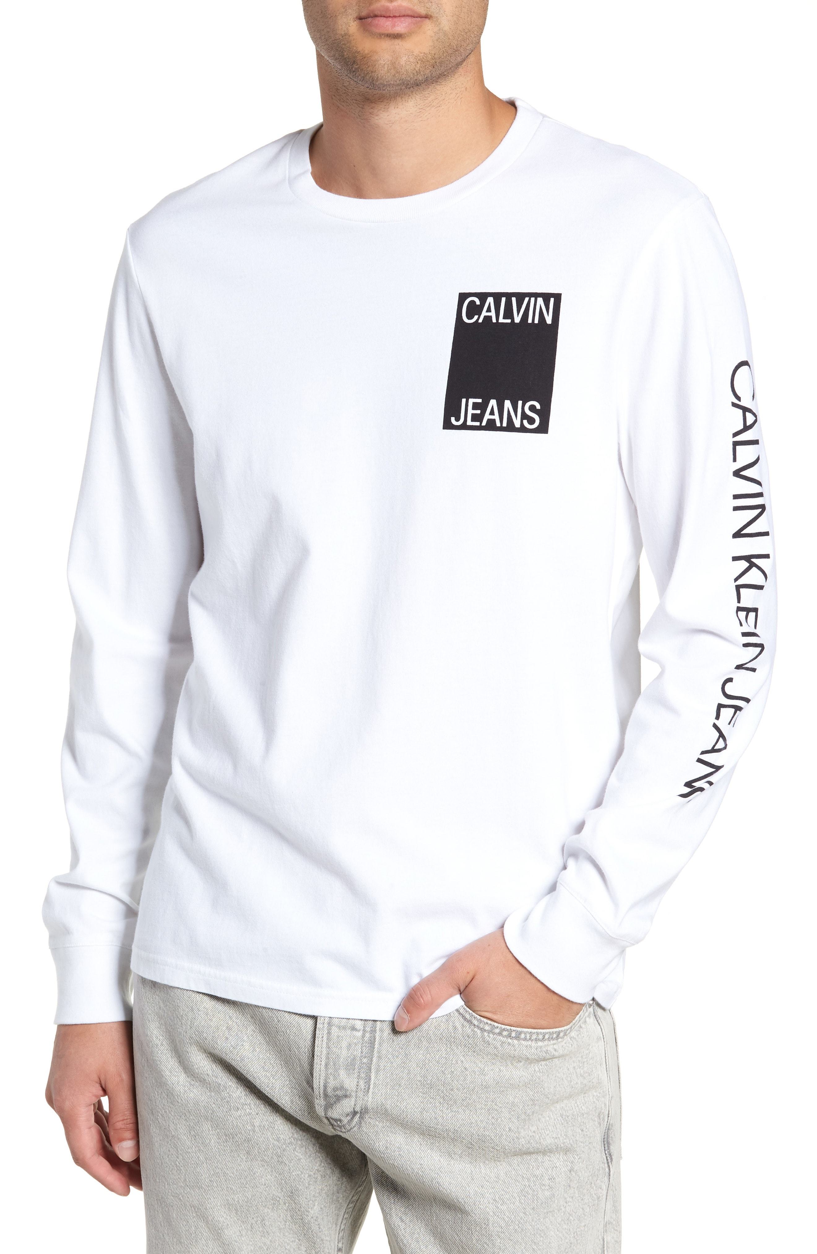 Calvin Klein White Long Sleeve Shirt Online, 55% OFF | www 