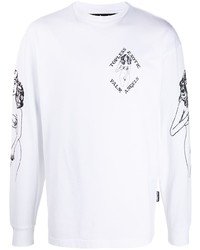 Palm Angels Topless Exotic Print Long Sleeve T Shirt