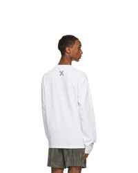 Kenzo White Big X Sport Skate Long Sleeve T Shirt