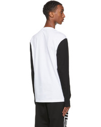 Versace White Black Medusa Long Sleeve T Shirt