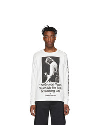 TAKAHIROMIYASHITA TheSoloist. White Charles Peterson Edition Kurt Long Sleeve T Shirt