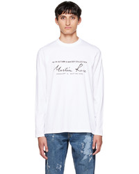 Martine Rose White Classic Long Sleeve T Shirt