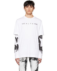 1017 Alyx 9Sm White Graphic Long Sleeve T Shirt