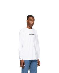 Vetements White Logo Long Sleeve T Shirt