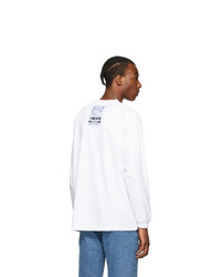 Vetements White Logo Long Sleeve T Shirt