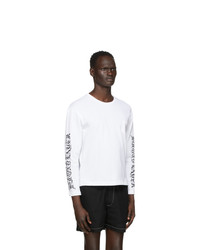 Second/Layer White Long Sleeve T Shirt
