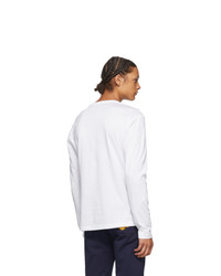 Versace White Medusa Logo Long Sleeve T Shirt