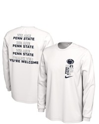 Nike White Penn State Nittany Lions 2021 White Out Student Long Sleeve T Shirt At Nordstrom