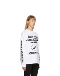 We11done White Pf20 Long Sleeve T Shirt